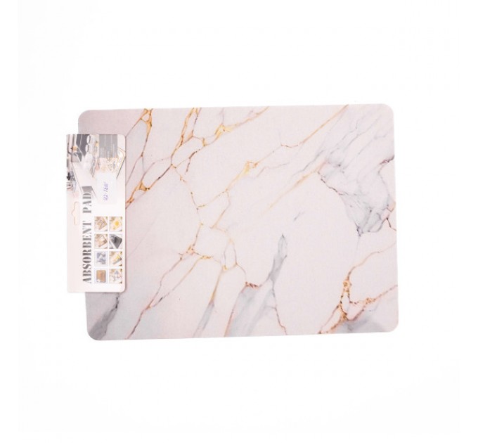 Килимок для сушки посуду антиковзкий 37,5*13 см, білий