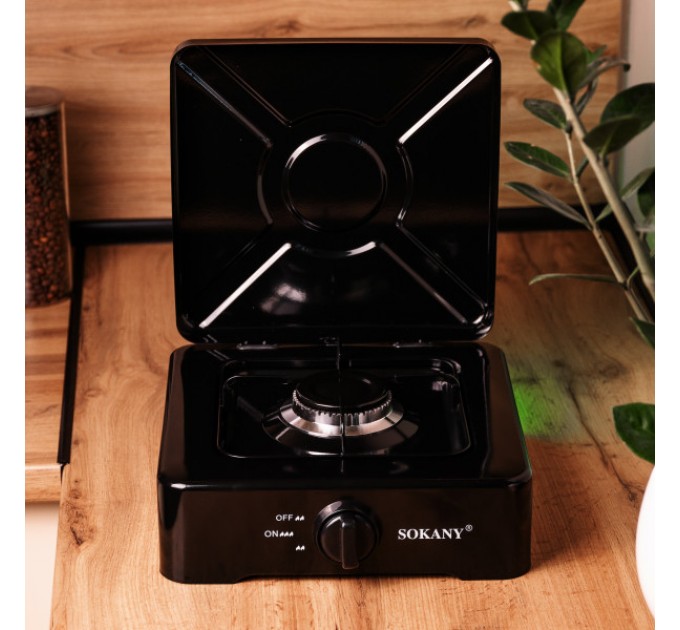 Настільна газова плита SOKANY SK-07005 одноконфорочна для балонного газу