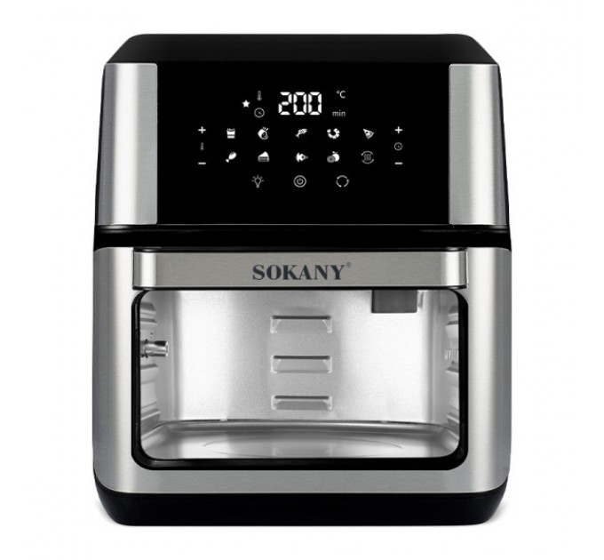 Аэрогриль-фритюрница SOKANY SK-ZG-8029 на 12 литров, черный