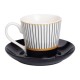 Чашка з блюдцем керамічна 200 мл, vertical