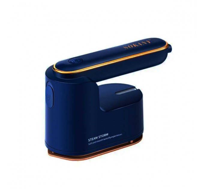 Дорожня праска Sokany SK-3069B з функцією відпарювання для сухого та вологого прасування, синій Дорожня праска Sokany SK-3069B з функцією відпарювання для сухого та вологого прасування, синій