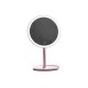 Косметичне дзеркало з LED-підсвіткою та збільшенням, рожевий