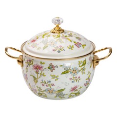 Каструля емальована 4 л у вінтажному стилі Каструля емальована 4 л у вінтажному стилі