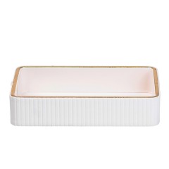 Серветниця з еко-шкіри для дому, білий