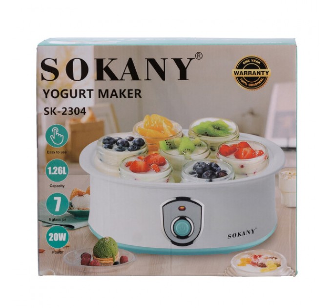 Йогуртница SOKANY SK-2304 20 Вт 1,2л