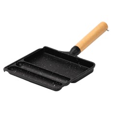 Сковорода для сніданку з антипригарним покриттям 21*18,5*2 см, чорний Сковорода для сніданку з антипригарним покриттям 21*18,5*2 см, чорний