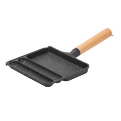 Сковорода для сніданку з антипригарним покриттям 21*18,5*2 см, сірий Сковорода для сніданку з антипригарним покриттям 21*18,5*2 см, сірий