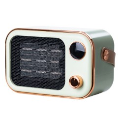 Тепловентилятор портативний 1200 Вт з керамічним нагрівальним елементом, зелений