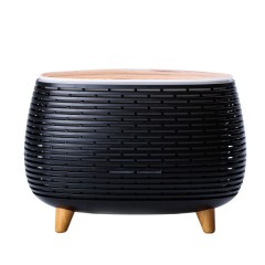 Зволожувач повітря аромадифузор з підсвічуванням 400 мл, чорний