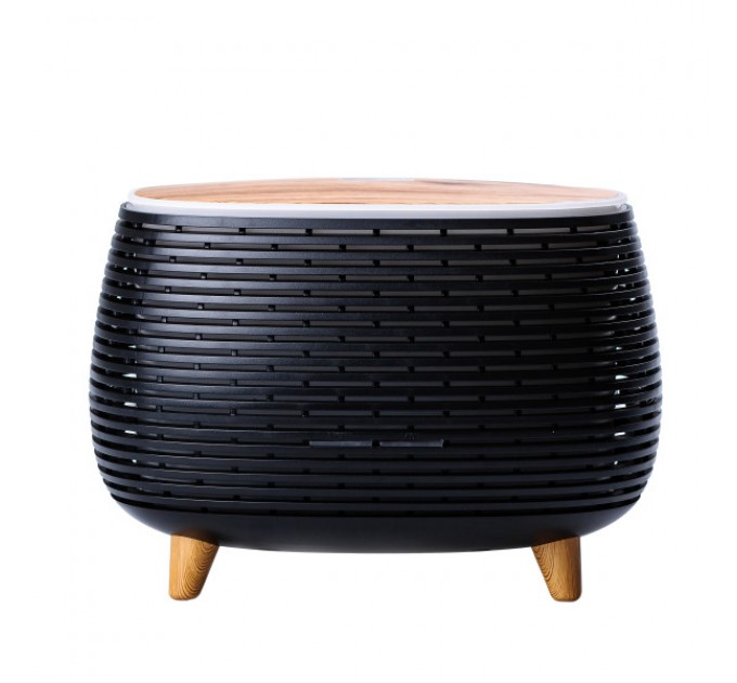 Зволожувач повітря аромадифузор з підсвічуванням 400 мл, чорний