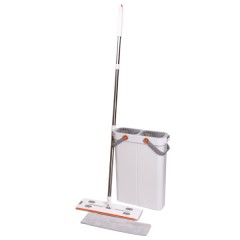 Комплект для прибирання швабра+відро з 2 відсіками