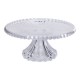 Тортівниця  на ніжці Nordic із кришталевого скла, прозорий