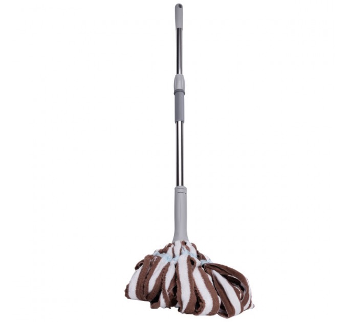 Швабра-моп мотузкова для миття підлоги 134 см, коричневий Швабра-моп мотузкова для миття підлоги 134 см, коричневий