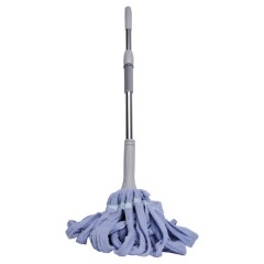 Швабра-моп мотузкова для миття підлоги 134 см, блакитний