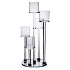 Підсвічник декоративний на 5 свічок скляний 38 см