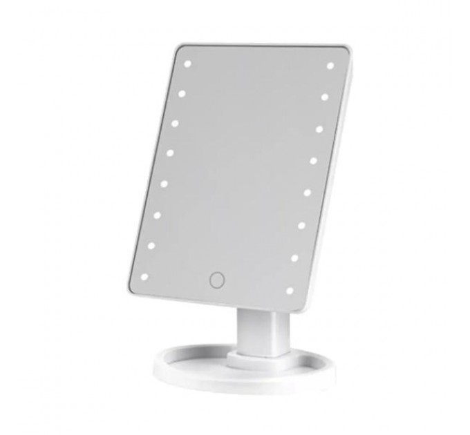 Косметическое зеркало с LED-подсветкой 16 светодиодов, белый.
