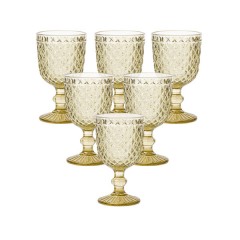 Набір чарок для напоїв 6 штук 50 мл із товстого скла, зелений