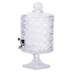 Лимонадниця скляна Classic на 4.5 л на квадратній ніжці