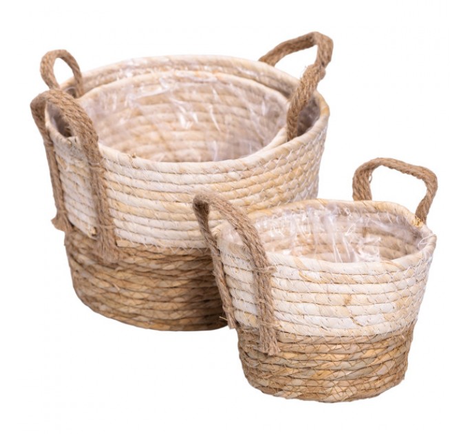 Набір кошиків для зберігання речей 3 штуки