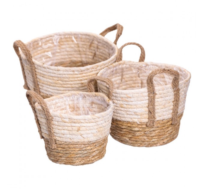 Набір кошиків для зберігання речей 3 штуки