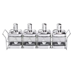 Набір банок для сипучих продуктів 4 штуки HP-1340