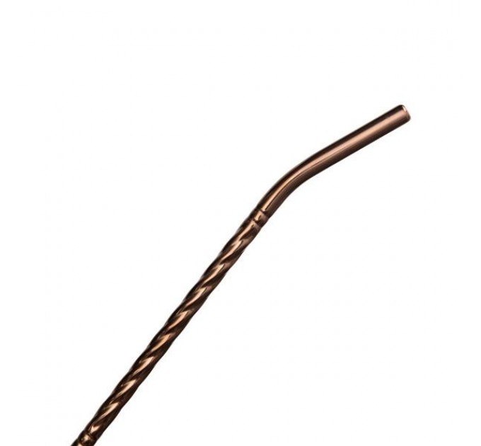 Набір бомбілій для мате 6 штук із нержавіючої сталі, бронза