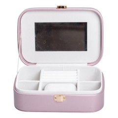 Скринька-органайзер для прикрас з накидним замком 20х14х7 см, лаванда