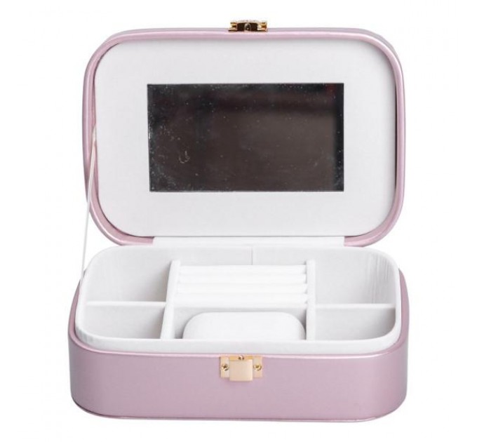 Ящик-органайзер для украшений с накидным замком 20х14х7 см, лаванда