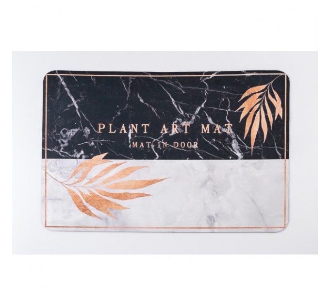 Килимок захисний для пральної машинки 57*37,5 см, чорний з білим