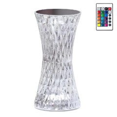 Світильник-нічник Crystal Rose із проекцією та пультом ДК, різні кольори