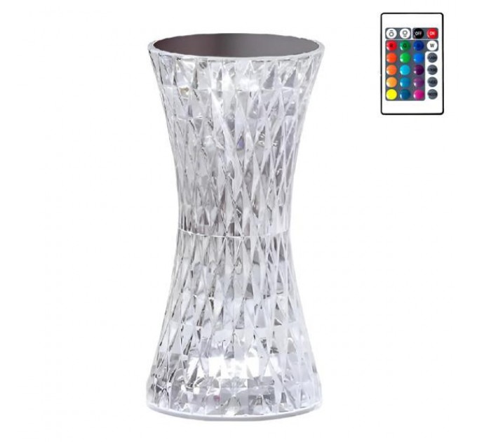 Світильник-нічник Crystal Rose із проекцією та пультом ДК, різні кольори