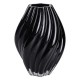 Ваза для квітів з 3D-ефектом 30 см, чорний