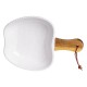 Миска сервірувальна порцелянова 400 мл з дерев'яною ручкою, білий