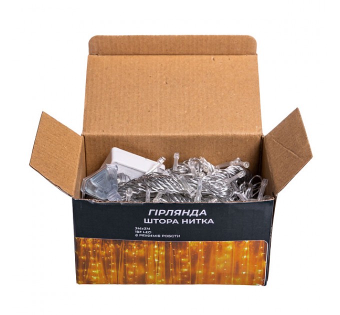 Гирлянда Штора 192 LED 3х3 м, белый