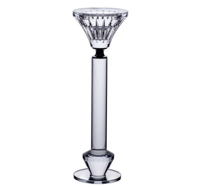 Підсвічник скляний Crystal lotus декоративний 21.3 см