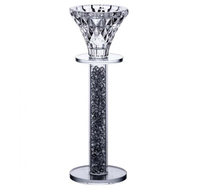 Підсвічник декоративний Diamante скляний 18 см