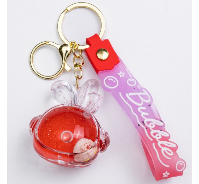 Брелок для ключів Bubble 5*5,5 см, червоний