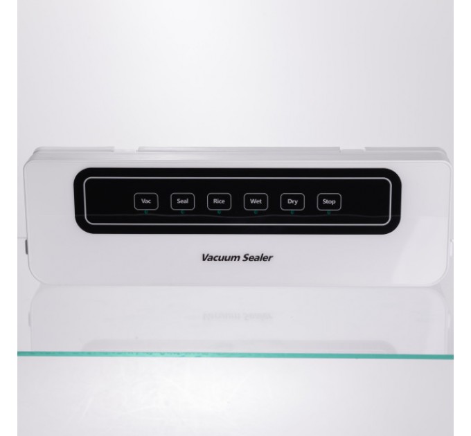 Вакууматор Vacuum Sealer для сухих та вологих продуктів 120 Вт 10 пакетів у комплекті