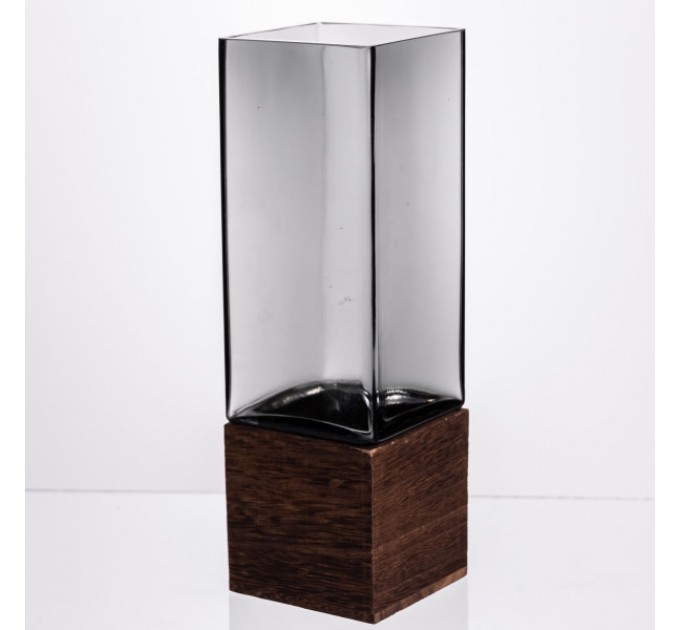 Ваза для квітів та декору Smart Wood 900 мл