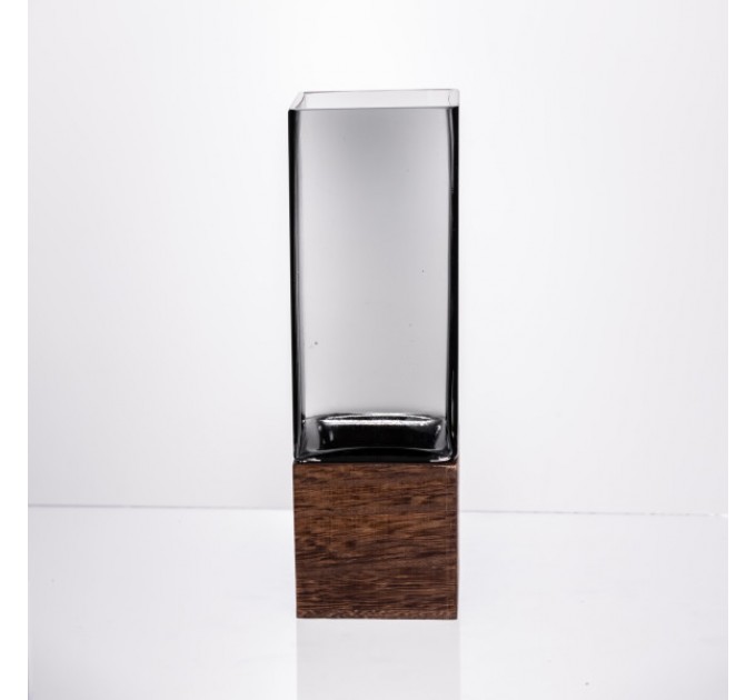 Ваза для квітів та декору Smart Wood 900 мл