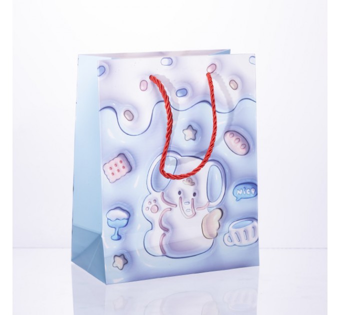 Подарунковий пакет 12 штук в упаковці 18*10*22.5 см