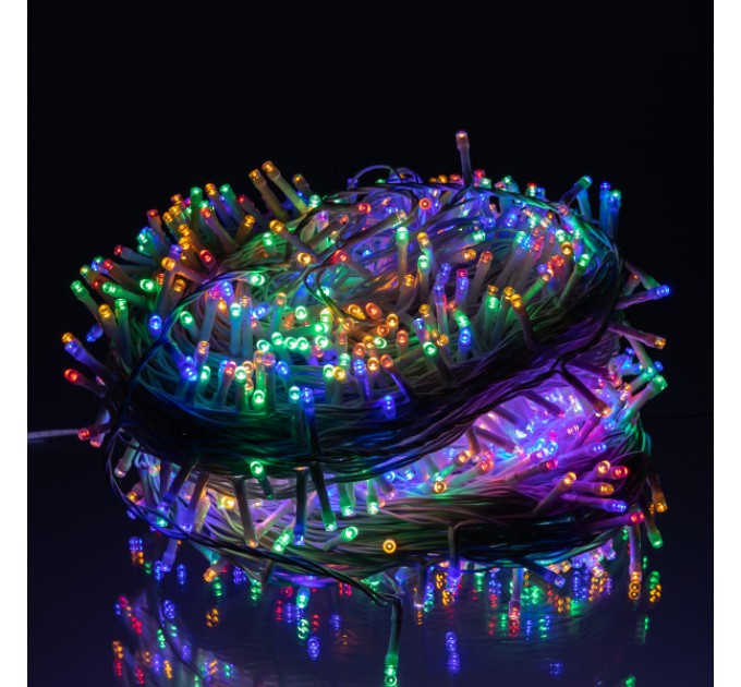 Гірлянда Нитка вулична 1000 LED 100 м біла, мультиколор