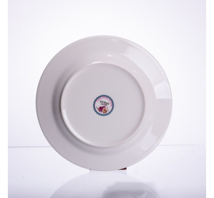 Набір тарілок Christmas фарфорових 6 штук по 19 см