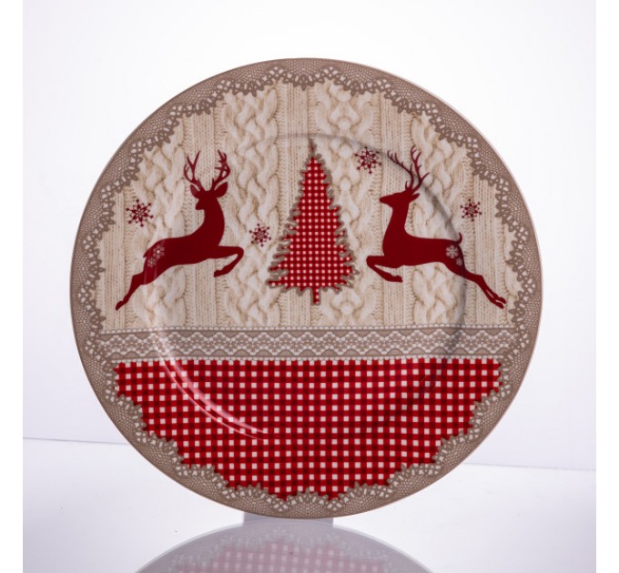 Набір тарілок Christmas Magic порцелянових 7 штук 26,5/19 см