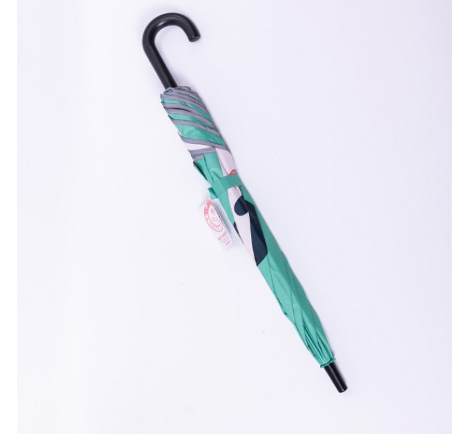Дитяча парасоля-тростина механічна 90 см, зелений