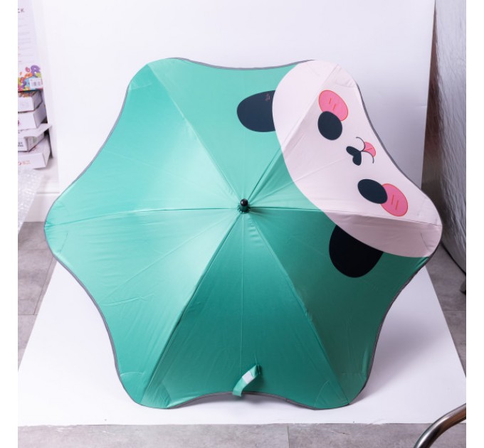 Дитяча парасоля-тростина механічна 90 см, зелений