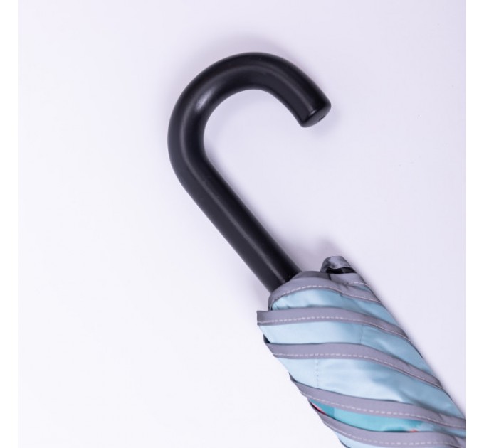 Детский зонт-трость механический 90 см, синий