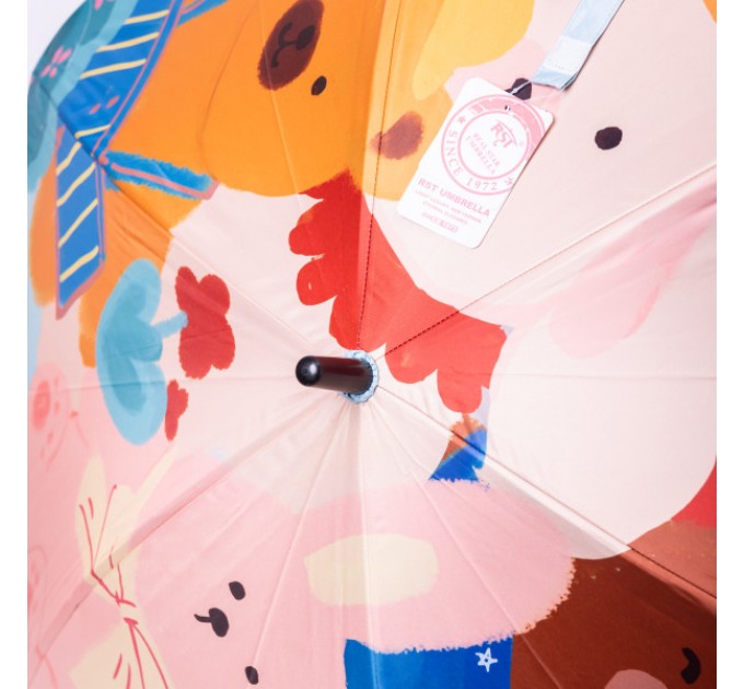 Детский зонт-трость механический 90 см, синий