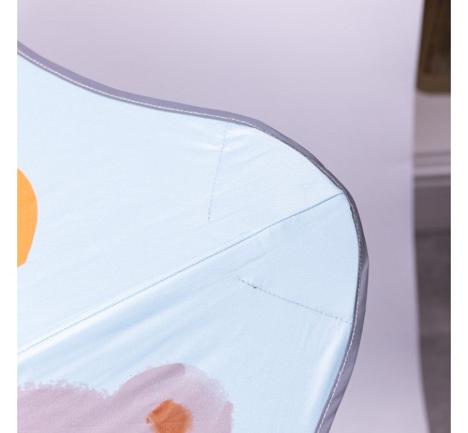 Детский зонт-трость механический 90 см, синий