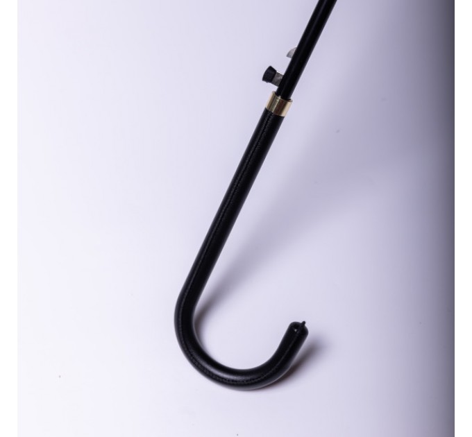 Парасоля тростина напівавтомат складна 99 см з квітковим принтом, бежевий